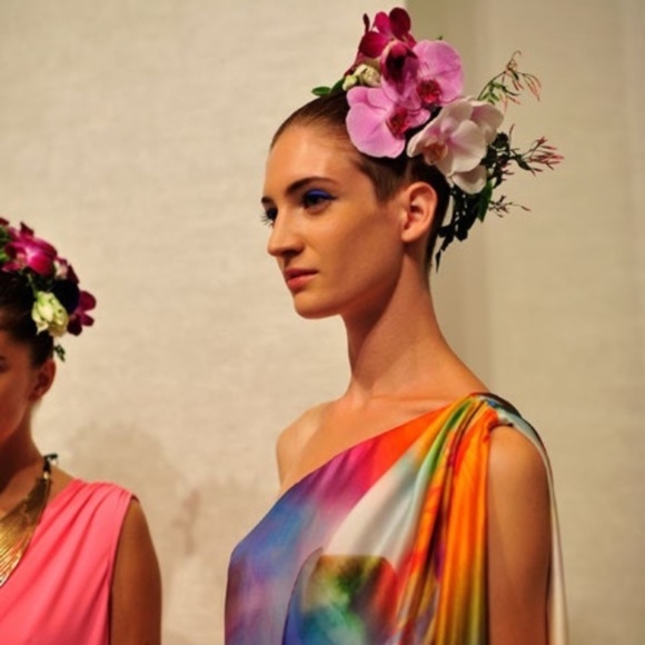 Artificial Flowers Big Head Fa Silk Orchid Branch - Picture 10 of 13